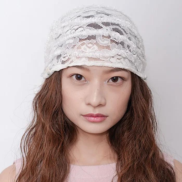 ROSY LACE BANDANA IN CREAM