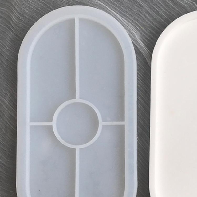Silicone Resin Oval Tray Mold,Epoxy Resin Casting Mold for Jewelry Storage Plate