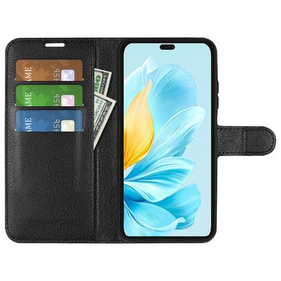 Etui na Honor 200 Lite Skóra o teksturze liczi Klapka Portfel Pokrowiec na telefon