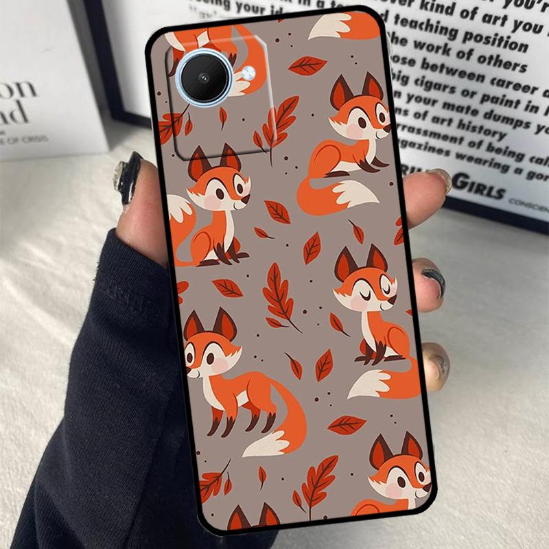 Cartoon Foxes Animal For Realme 15 14 10 11 12 13 Pro Plus C65 C67 C71 C63 C61 C55 C51 C53 C75 GT6 GT7 Pro Case