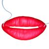 Adereço de Lábios Grandes Lábios Vermelhos Coisas de Pegadinha Adereços de Cosplay Lábios Grandes Brinquedos de Pegadinha Decoração de Boca de Salsicha Máscara Facial Látex Adereços para Fotos Engraçado