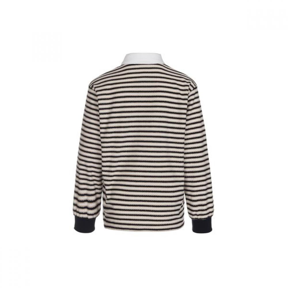 Bermudagrass Oversized Long Sleeve Shirt Navy