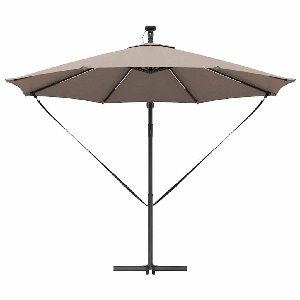 Sun Umbrella Taupe 294 X 294 X 248 Cm Polyester and Aluminum