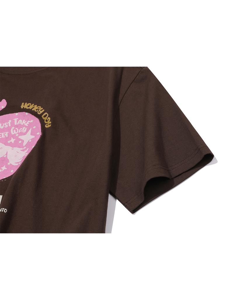 CPGN STUDIO Apple Pony Short Sleeve T-Shirt Brown