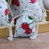 20pcs Mini Drawstring Linen Pouch Cartoon Packaging Coin Purse Jewelry Storage Bag  Gift Bag