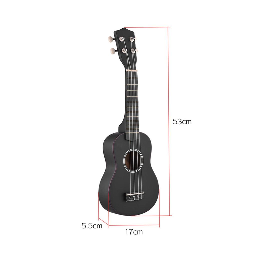 21 Inch Colored Acoustic Soprano Ukulele Ukelele Uke Kit Basswood with Carry Bag Uke Strap Strings Picks Tuner