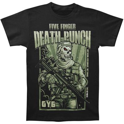 Five Finger Death Punch War Soldier Slim Fit T-shirt XX-Large Black Unisex T-Shirt