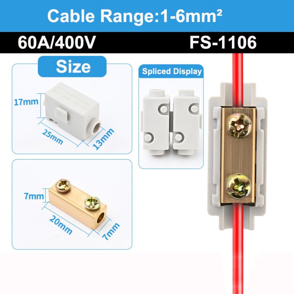 Electrical Connectors Conductor Brass High Power Splitter Large Current Universal Wire Connector Terminal Blocks Electrical