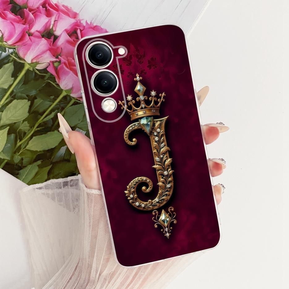 For Vivo Y04 Case V2430 Cool Fashion Letters Cover Soft Silicone Phone Case For Vivo Y29s Y 29s VivoY04 VivoY29s Back Cover Bags