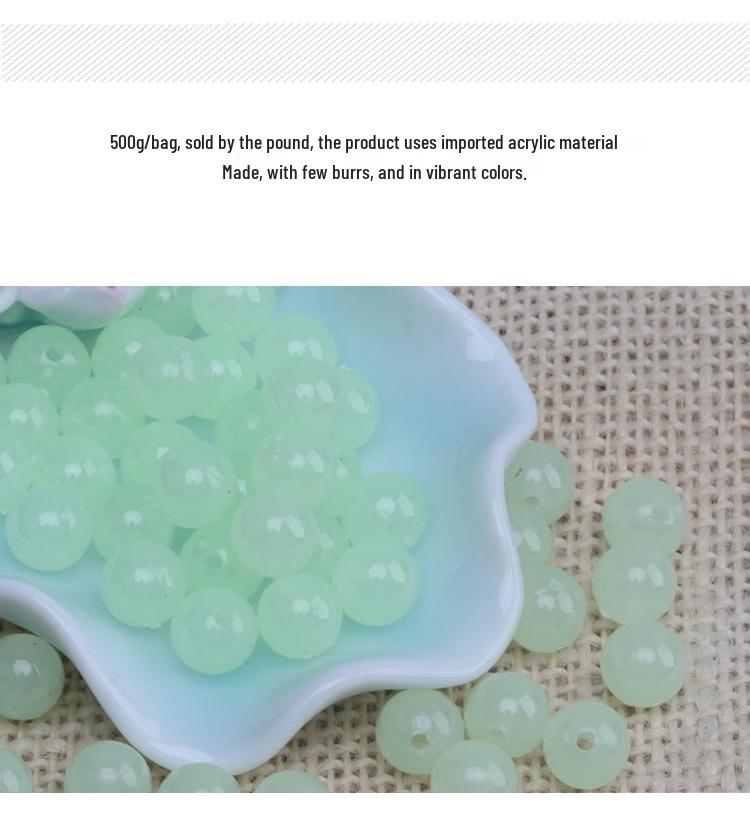 Bunte leuchtende Harzperlen für Angelzubehör & Schmuck - Fluoreszierende Halskettenhaken & Zubehör