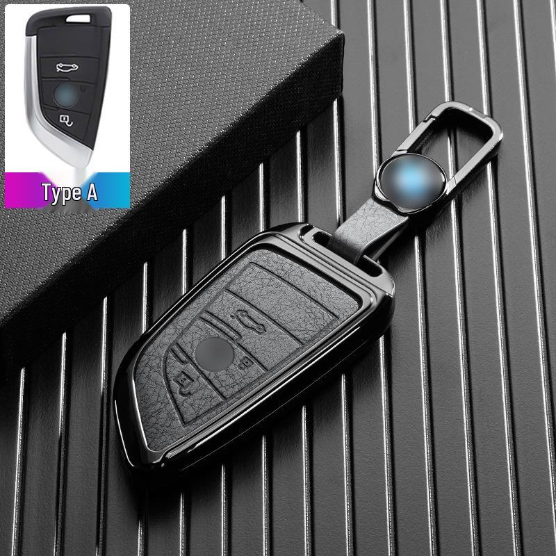 BMW Car Key Case for 7 Series, 5 Series, 3 Series, X1, X2, X3, X5, X6, and 530Li.