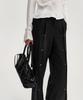 Kimzisu Ruched Belt Tote Bag _ Black