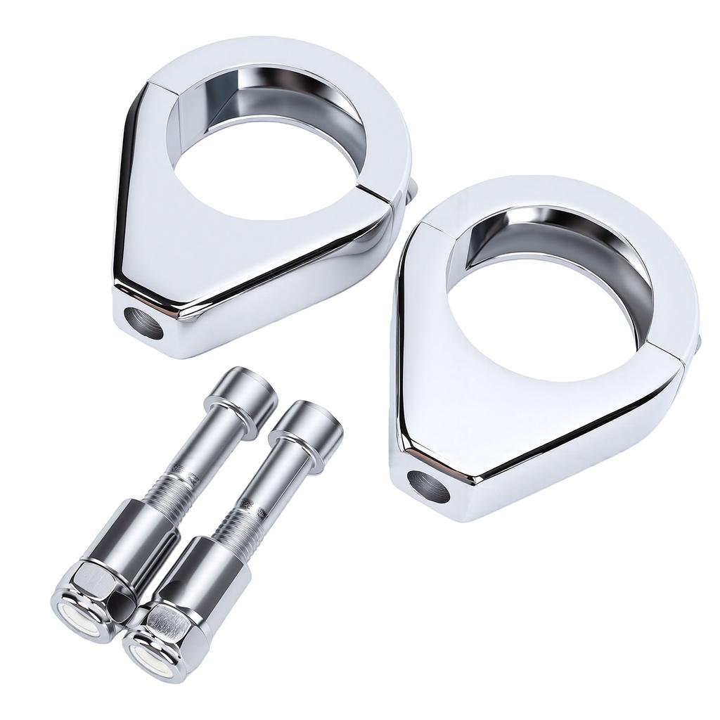 Motorcycle Turn Signal Relocation Bracket Fork Clamps 39mm Fork Indicator Bracket Replacement for XL1200 Dyna