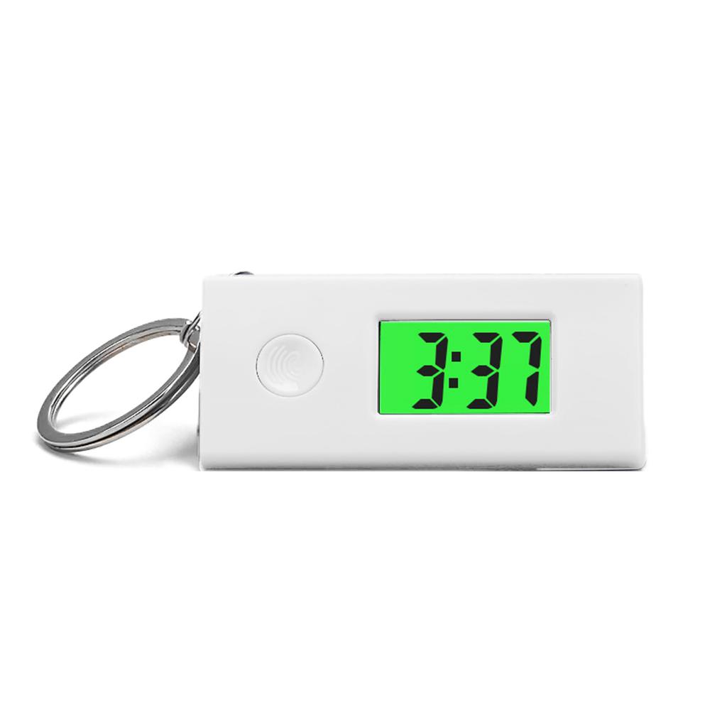 Kompakte Schlüsselanhänger Elektronische Uhr Miniatur Nachtleuchtende Elektronische Uhr Schlüsselanhänger Ideal für Prüfungen Arbeit & Outdoor-Sportarten
