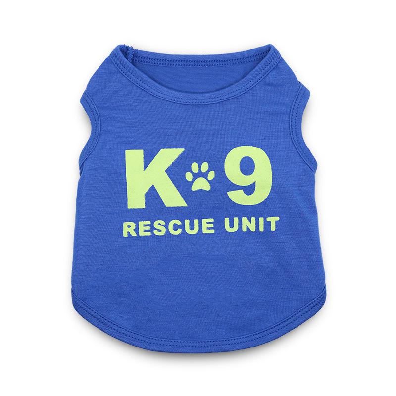 Summer Thin Pet Vest for Small Dogs: Teddy, French Bulldog, Bichon, Pomeranian Extra Small синий