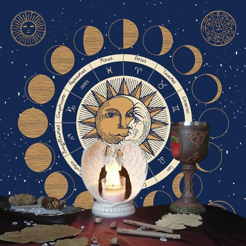 Multifunktionale Tarot-Kartentischabdeckung Altardekorationen Tarot-Tischdecke Pendel Divinationen Altartischdecke