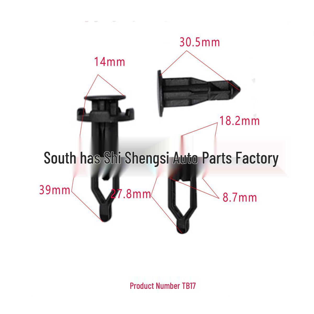 

Toyota Car Bumper Trim Panel Installation Buckle for Crown, Corolla, Camry, Reiz 10000