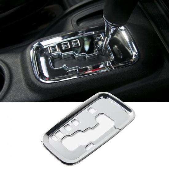 Gear Shift Panel Trim Cover Decor Bezel for 2011-17 Jeep Wrangler JK JKU Chrome