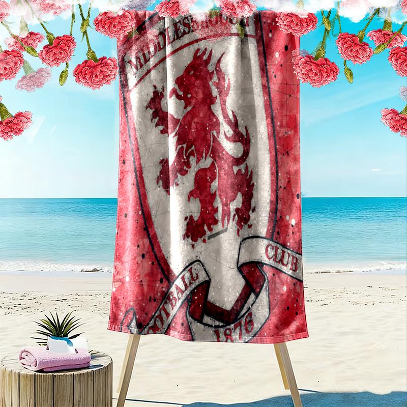 Middlesbrough Towel, Large Soft Quick Dry Towel for Beach Camping Swimming