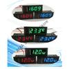X7JF Auto Temperature 3 In 1 Thermometers Voltmeter Gauge Electronic Clock LCD Screen