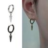 Cercei din oțel inoxidabil Punk Taper cu geometric Spike perforat Stud pentru femei bărbați Hip Hop Rock stil bijuterii pentru urechi