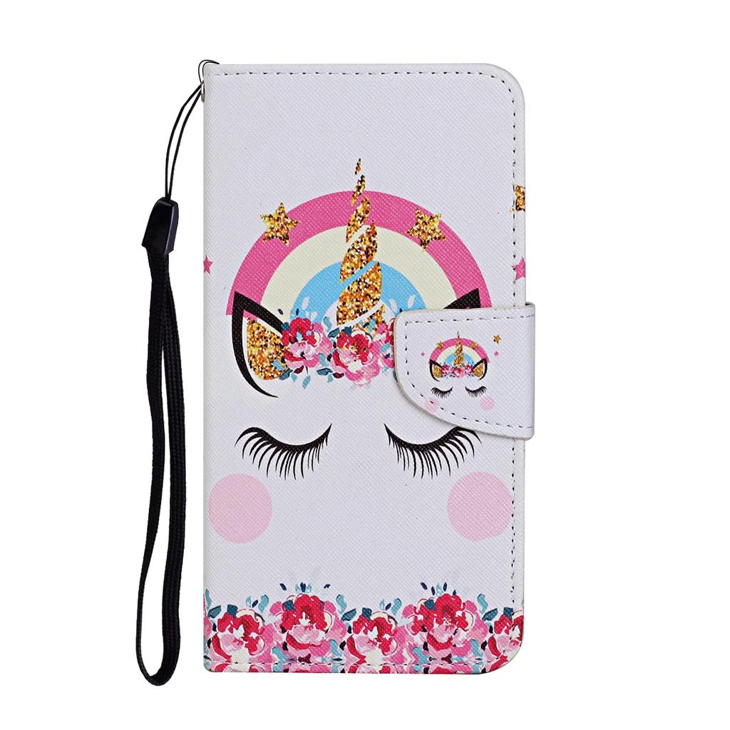 Leather Flip Phone Case For Samsung Galaxy A12 A22 A22S A32 A34 A52 A52S A54 5G Cat Butterfly Painted Wallet Card Holder Cover