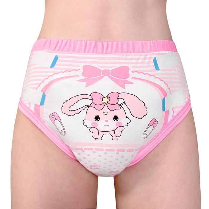 LittleForBig Adult Training Pants [Baby Rabbit] Pink M