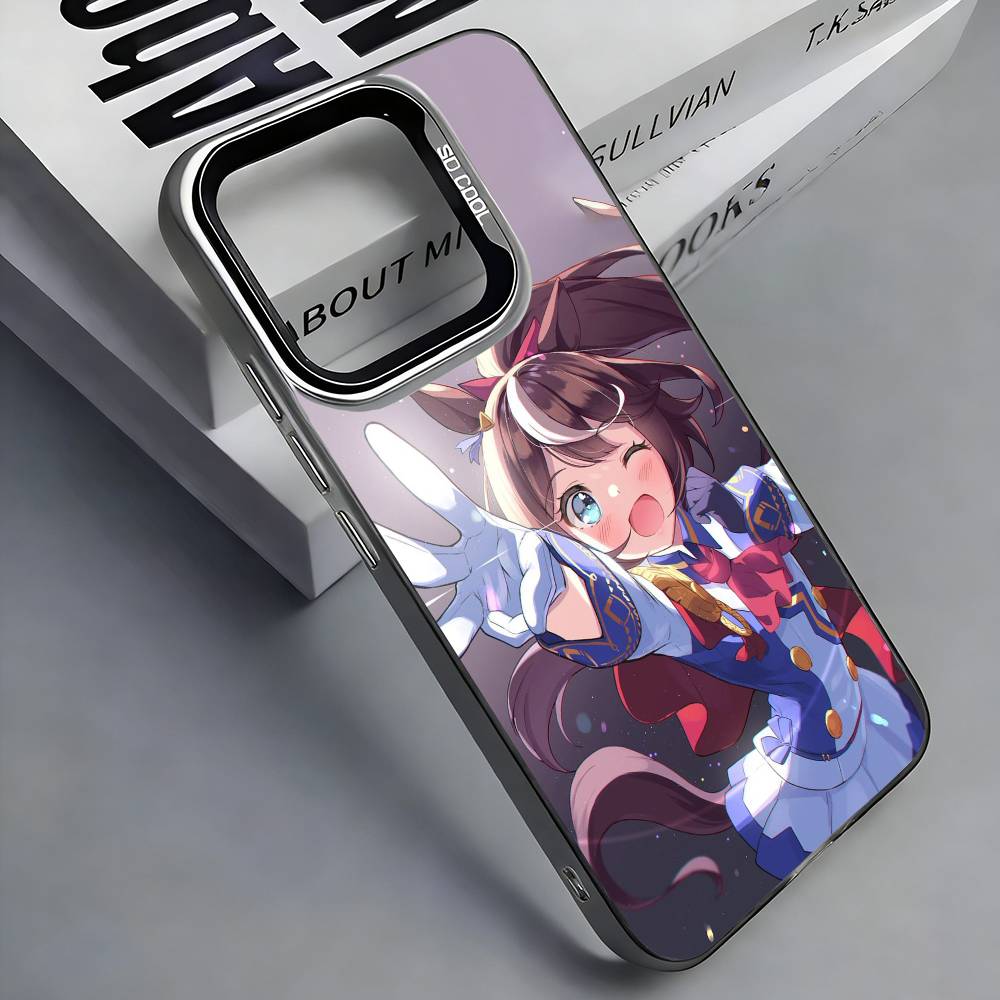 

Чехол для телефона T-Tokai Teio U-UmaMusume Pretty Derby Цветной Серебристый Задник Для iPhone 17 16 15 14 13 12 11 Plus Pro Max Plus iPhone14