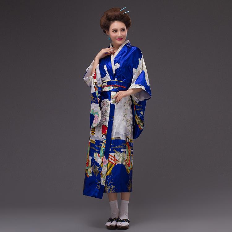 Kimono tradizionale giapponese da donna per cosplay, fotografia e performance scenica