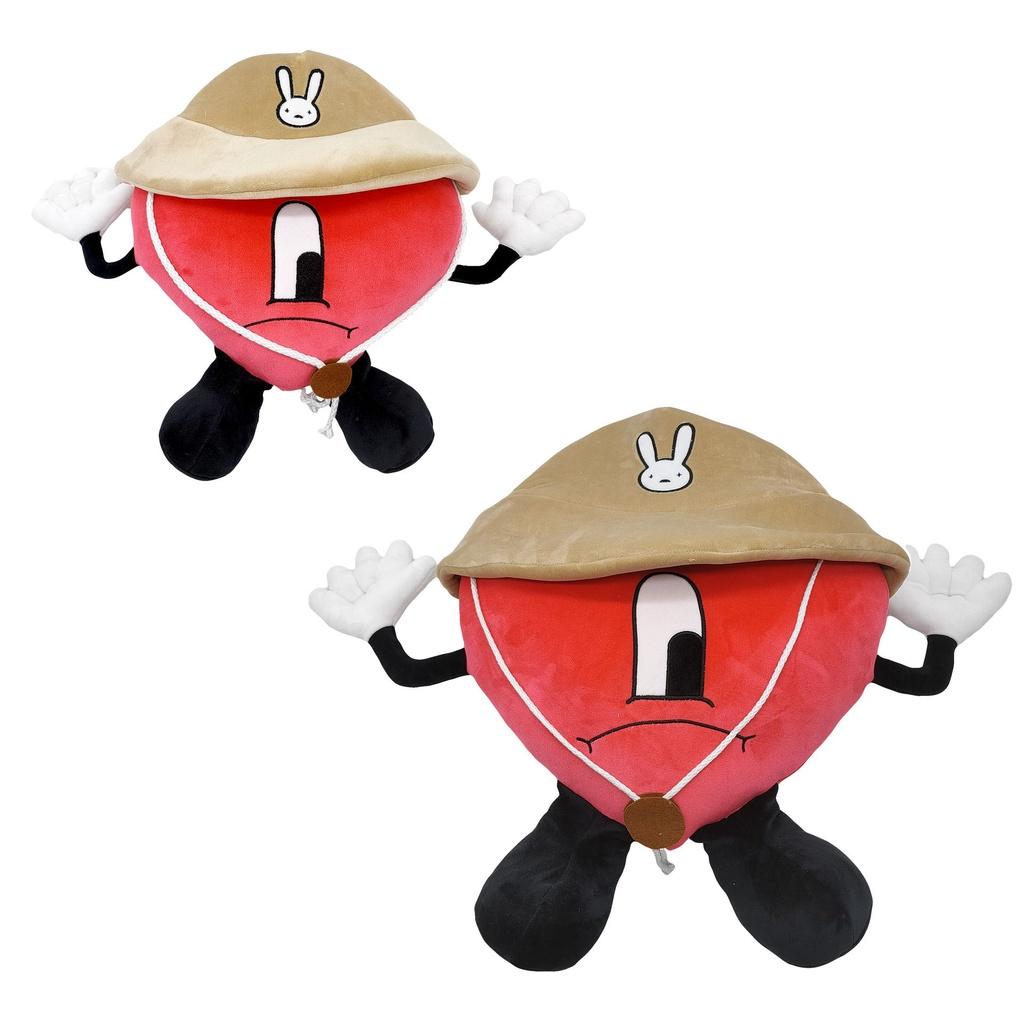 Un Verano Sin Ti Bad Bunny Plush Toy Soft And Durable Heart-shaped Pillow For Kids And Adults