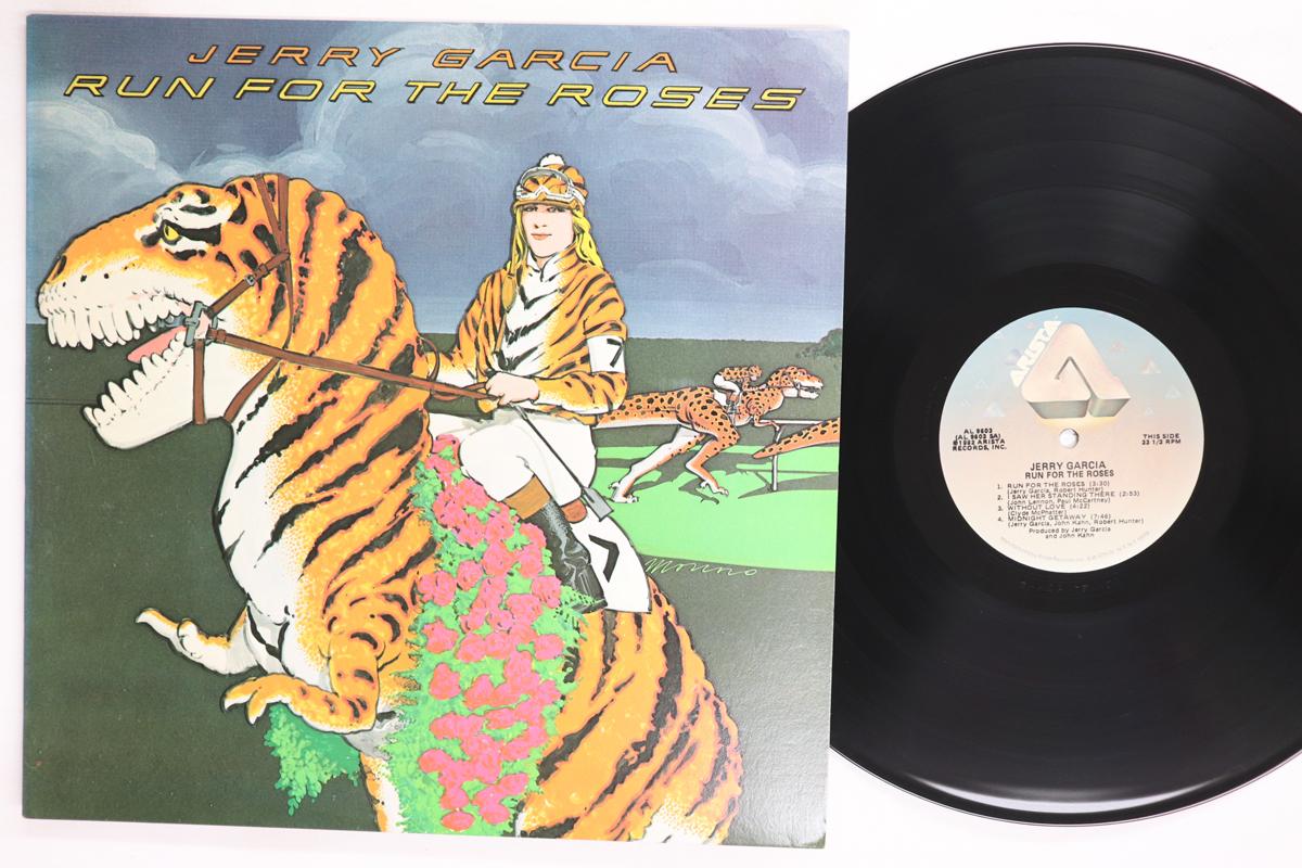 LP Record JERRY GARCIA  Run For The Roses AL9603 ARISTA 1982 US Rock Used