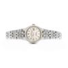 Used OMEGA Constellation Chronometer WG Bezel 568.0017 Cal.685 24 Stone Date Silver K18WG White Gold SS Stainless Steel Ladies Automatic Winding