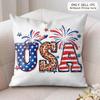 happy th Anniversary Cushion Cover Soft Plush Fabric DoubleSided Printed Cushion Covers for All Seasons Modern Home Decor