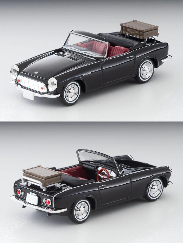 Tomytec Tomica Limited Vintage Scale Honda S600 Open Top Black Finished Model 1/64 LV-199c