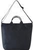 Asunaro Box Lightweight Tote Bag, Crossbody Bag, Shoulder Bag, Diaper Bag, Women's and Men's Nylon, Unisex, 2-Way, Lightweight, Solid Color (Black)