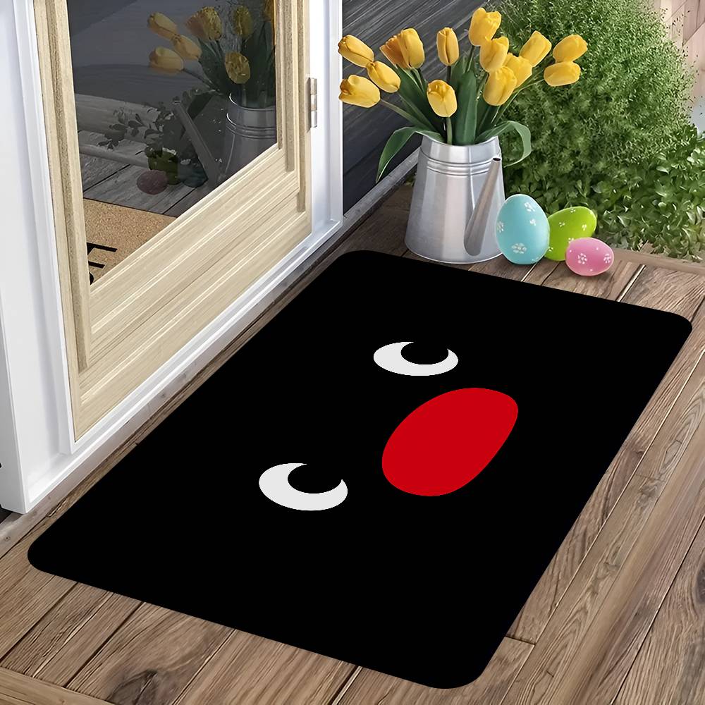 Kinder Animation P-Pingu Badezimmerteppich Anti-Rutsch Wasserabsorbierend Langes Streifenkissen Schlafzimmerteppich Willkommens-Fußmatte