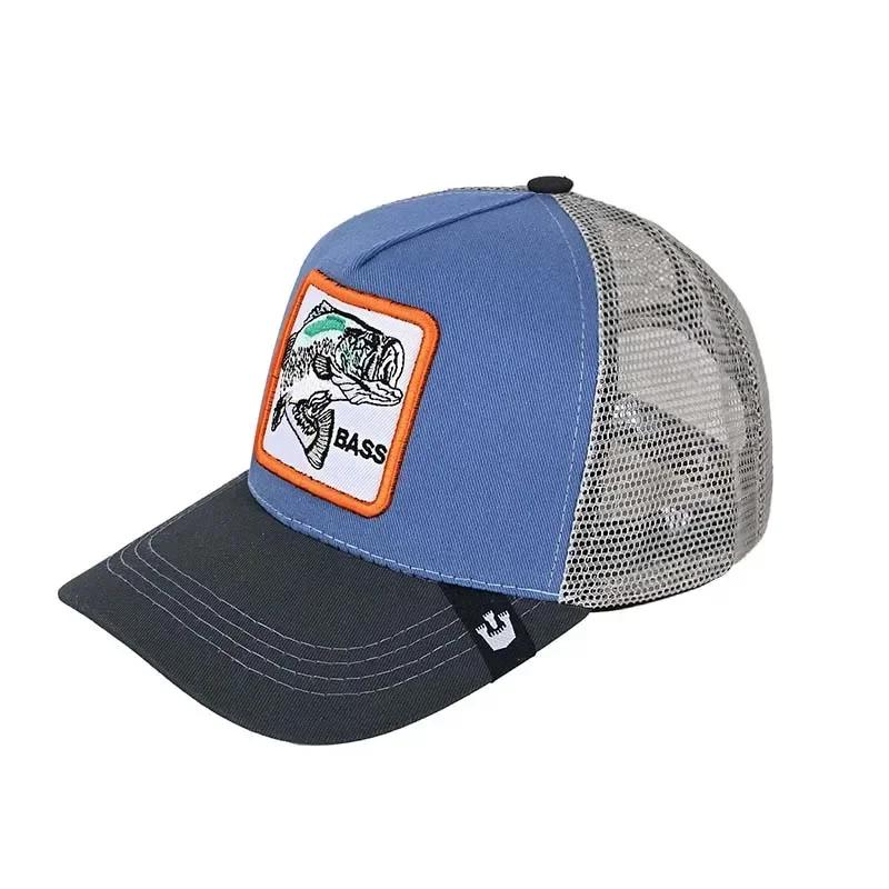 Șepci de baseball Bărbați, femei, șapcă snapback hip hop, cu animale de modă, broderie de vară, șapci de camioner din plasă respirabilă, îmbrăcăminte de stradă, os