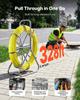 VEVOR Fish Tape Fiberglass, 100M 6.3MM, Duct Rodder Fishtape Wire Puller with Stand, Cable Running Rod with Locking Mechanism, Fishing Tools