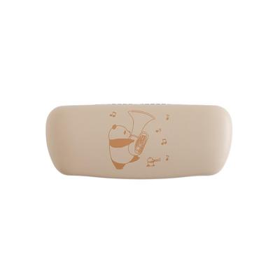 Überglücklicher Panda und Kleiner Panda Brillenetui Tuch & Set, Beige, PNN-118