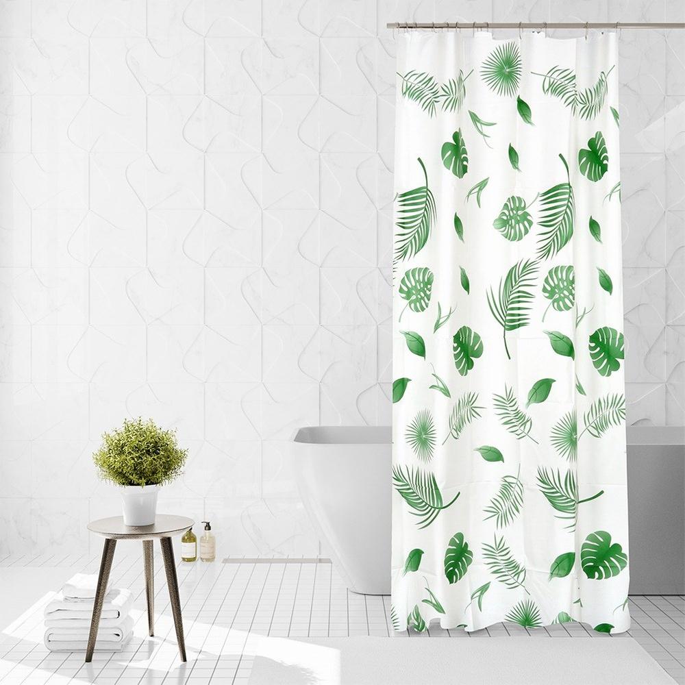 Bathroom Shower Curtain for Bathtub Shower Hooks 180x180 Cm