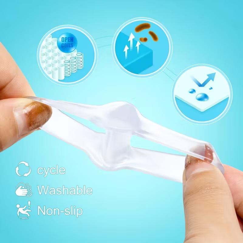 6pcs Toe Separators, High-Quality Silicone, Soft, Durable, Unscented, Latex-Free, Washable and Reusable Toe Spacers for Comfort