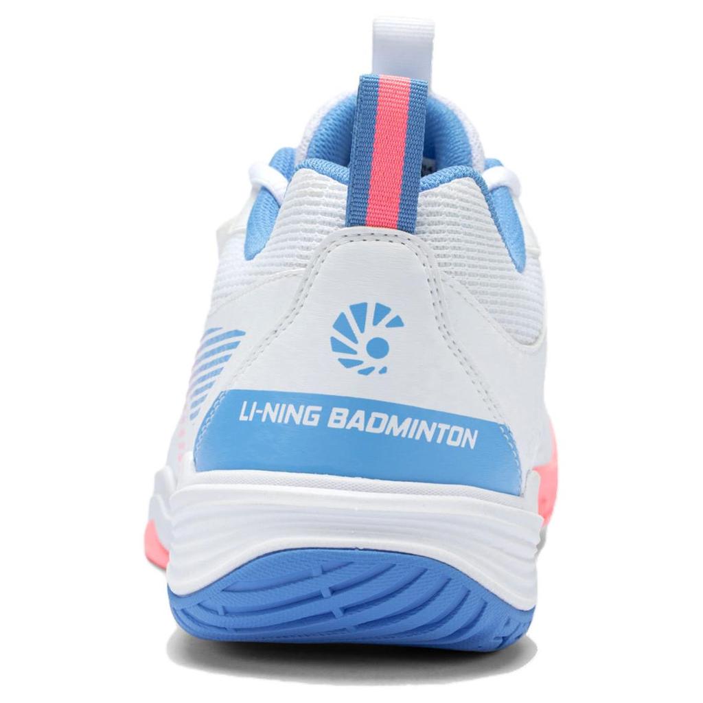 Li Ning Ace Abrasion Resistant Breathable Low top Badminton Shoes Unisex White Pink Blue AYTT001-6