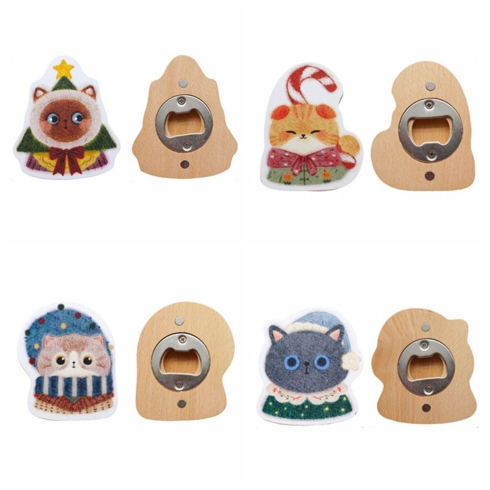 Cute Cat Shaped Bottle Opener Creative Wine Opening Tool  Kitchen Supplies