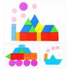 Geometric Shapes Wood 3D Puzzles for Kids Tangram Jigsaw Montessori Games Children Wooden Educational Toys with Box