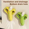 Yousheng Scraper Knife Banana Shape Wall-Mounted Floor Drain Hair Remover Strong Clamping Hair Removal Scraper Knife Hair Cleaning Tool