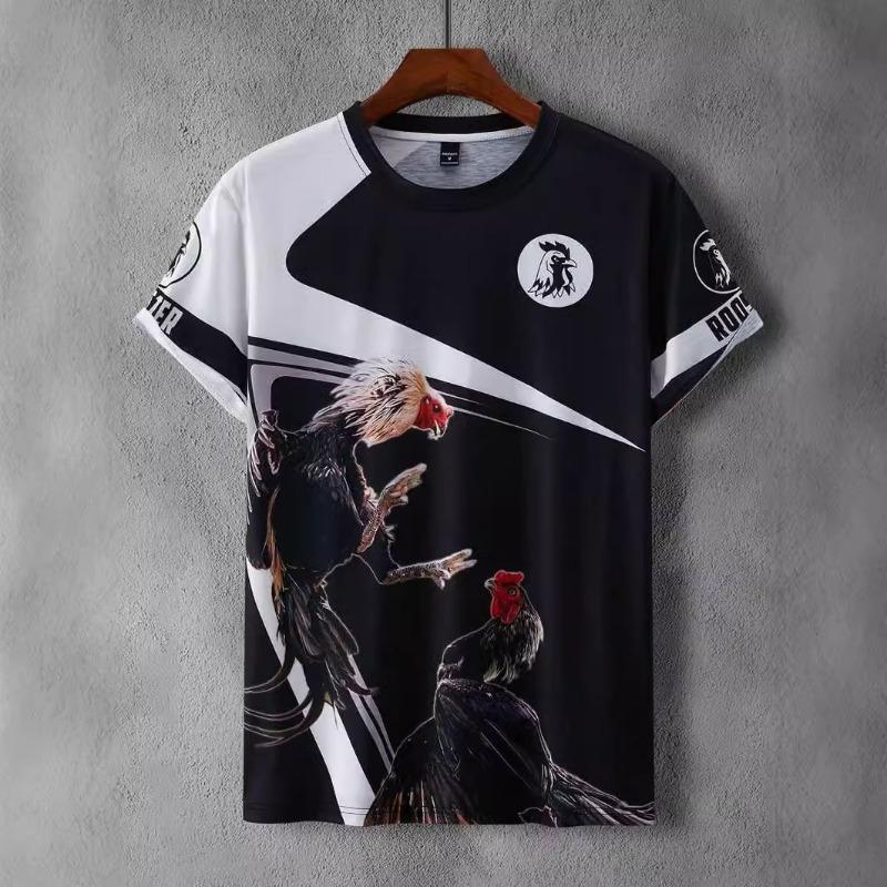 

Футболки мужские универсальные с круглым вырезом и короткими рукавами с принтом льва в 3D цифровом стиле 6XL