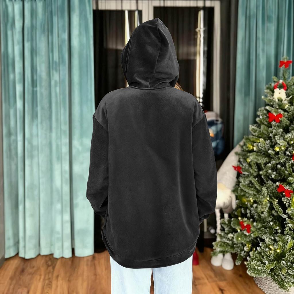 Herren und Damen Unisex Mode Lässiges Oberteil Einfarbig Langarm Haustiertasche Kapuzenpullover Sweatshirt