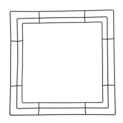 Iron Wreath DIY FLower Wreath Frames Christmas Hanging Wreath Iron Back 11.8in