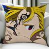 Anime The SSeven DDeadly Sins Meliodas cushion cover Birthday Anniversary Gifts Double Sided Printed Zipper Cushion Cover