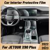 Auto Anti-scratch Car Interior Center Console Media Dashboard Navigation TPU Protector Film For JETOUR X90 PLUS